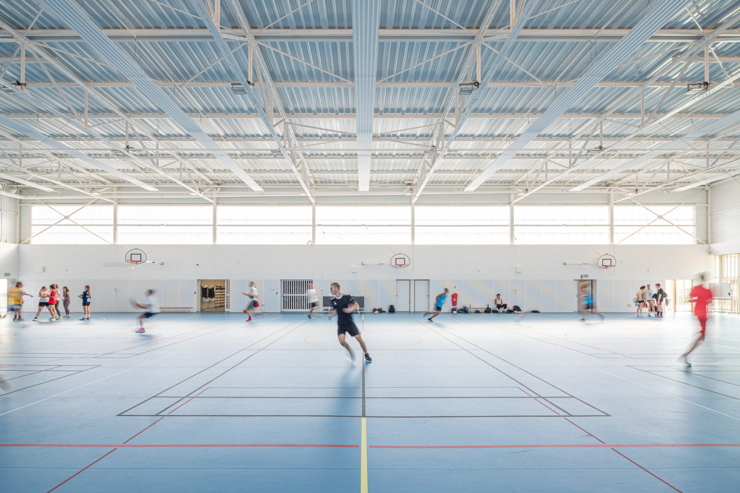 Gymnase de l'École Centrale - Panorama architecture